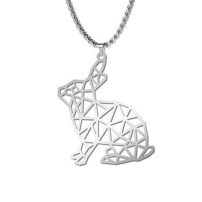 Minimalist Polar Bear Necklace with Hollow Pendant